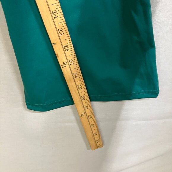 A New Day Women's Dark Green M High Waisted Flare Leggings with Ruched Waistband - Picture 12 of 12